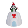 Animated Penguin In Igloo Christmas Inflatable Decoration